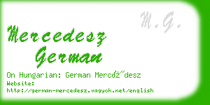 mercedesz german business card